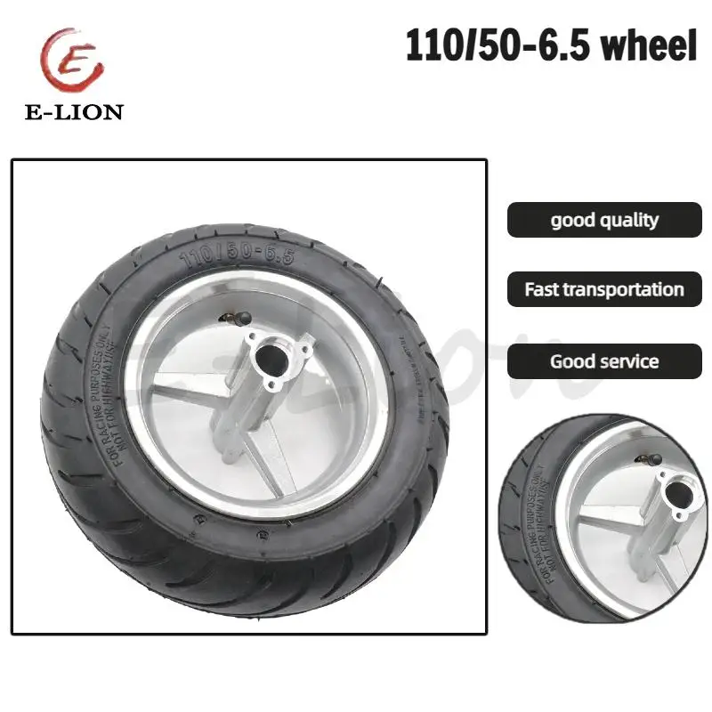 

Противоскользящее колесо 110/50-6.5, надувная задняя шина с колесной ступицей, подходит для аксессуаров для электросамокатов.