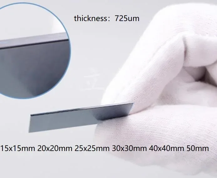 15x15 20x20 25x25 30x30 40x40 50mm single crystal SEM silicon wafer AFM optical biological carrier coating experiment substrate