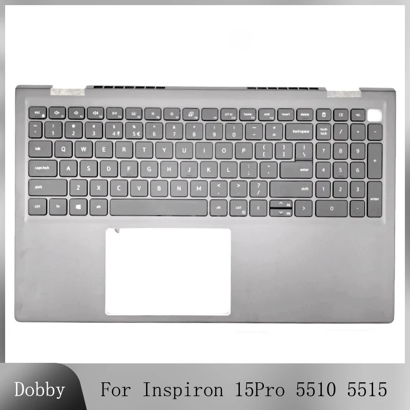 

06P0TG New Laptops Keyboard For Dell Inspiron 15Pro 5510 5515 Top Case Palmrest Upper Cover with Backlit Keyboard Shell Replace