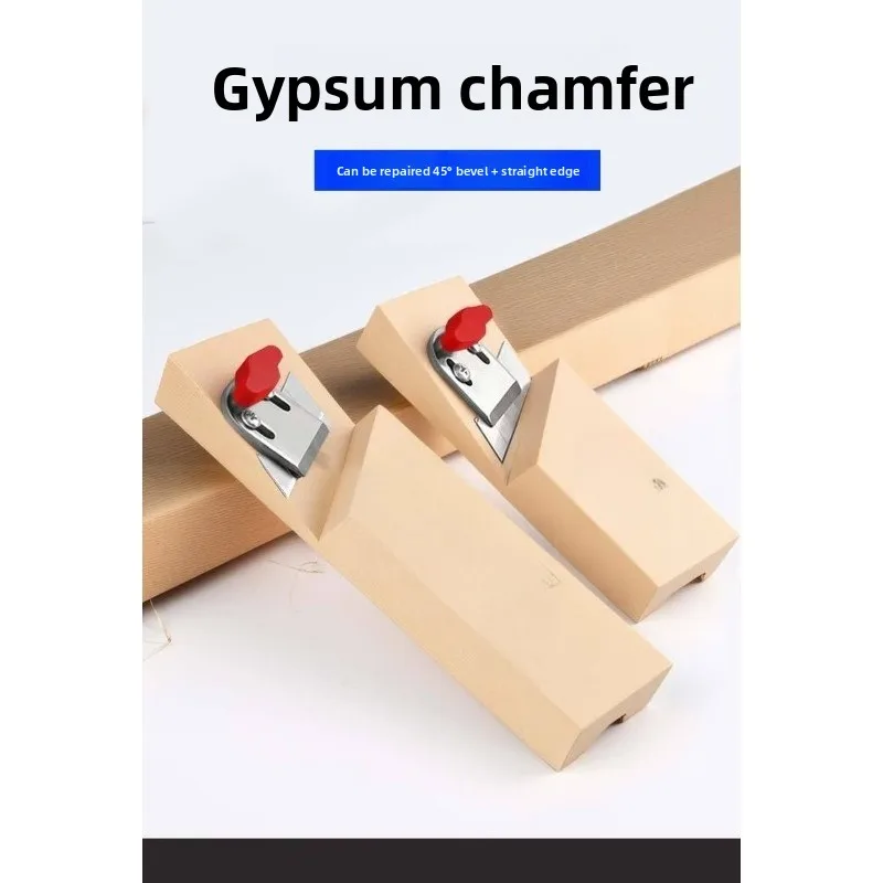 Woodworking 45° Chamfer Planer Gypsum Board V-Bevel Trimming Tool for Sound Absorbing Board