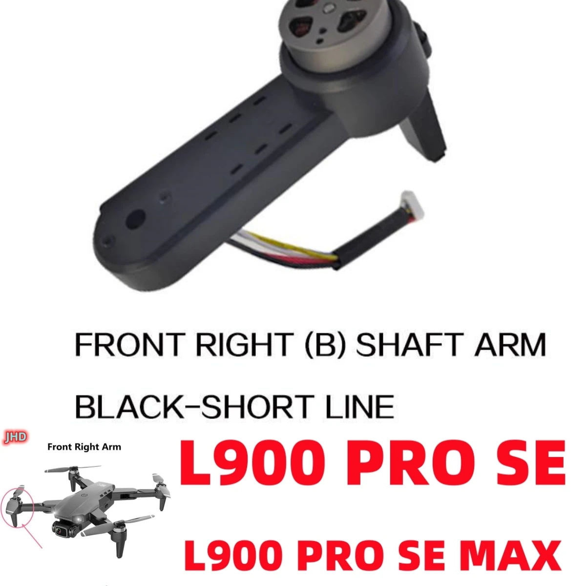 JHD Arm Drone L900 Se For Drone Brushless Motor L900Pro Se Max Parts GPS RC Plane Arms