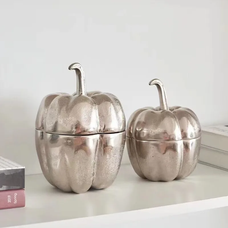 Modern simple electroplated silver metal fruit plate storage, light luxury creative desktop decoration tray jewelry box