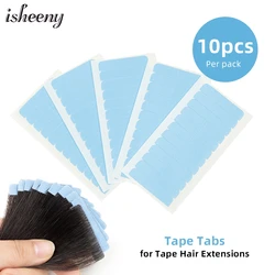 Double Sided Tape Tabs Blue Adhesive Glue Tape for Tape in Hair Extensions Replacement Waterproof Tape for Wigs Toupee