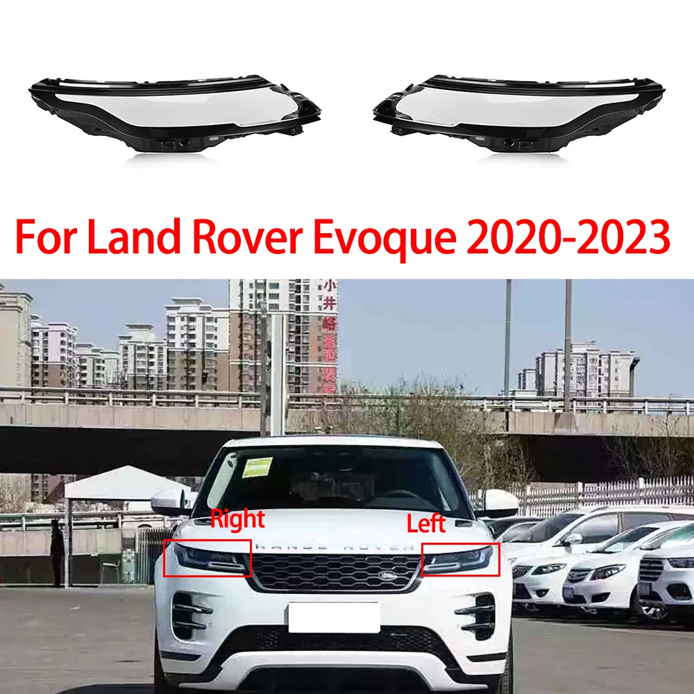

For Land Rover Evoque 2020-2023 Auto Front Headlamp Cover Transparent Glass Shade Headlight Lens Lampshade Accessories