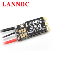 LANNRC BLHeli_S 45A Brushless ESC Built-in Programmable RGB LED D-Shot 150/300/600 ONESHOT125 3-6S for RC FPV Drone parts