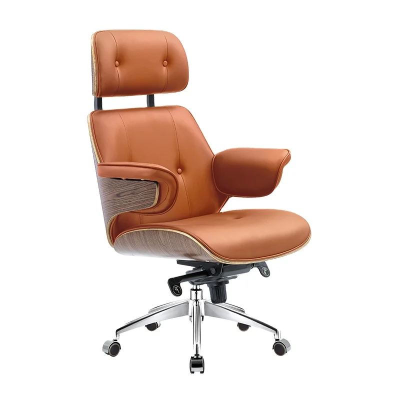 Ergonomic leather office chair electronic sports desk boss chair computer chair with comfort features