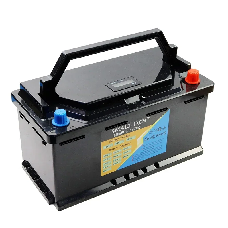 12 فولت 80 أمبير 100 أمبير 120 أمبير LiFePO4 التلقائي سيارة كاتب إمدادات الطاقة E-قارب RV محرك السيارة 930CCA الباردة بدء الحالي + 14.6 فولت 10A شاحن