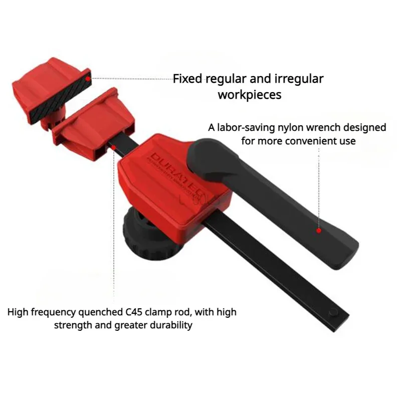 New Woodworking Desktop Fixture for 20MM Hole Dog Workbench Adjustable Frame Fixed Auxiliary Clamping Tools Quick Release Clip