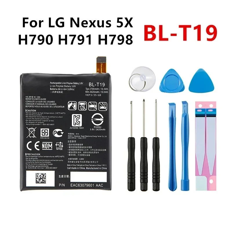 Original BL-T34 BL-T9 BL-T7 BL-T19 BL-T22 BL-T32 BL-T33 BL-T35 Replacement Battery For LG Google 2 Pixel 2 XL/V30/Q6 M700A/G6