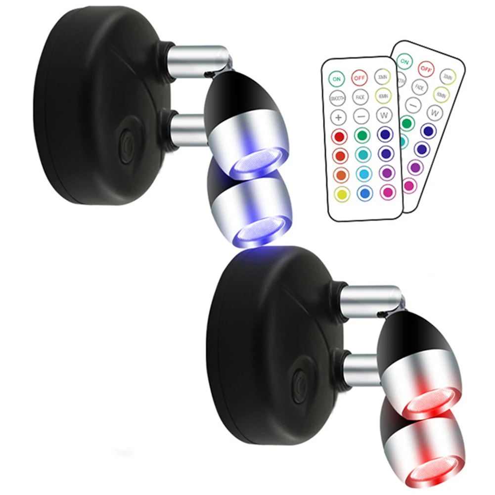 13 Farben LED-Wandleuchte, batteriebetrieben, RGB-Wandleuchte, Lampenlicht, hält bis zu 20.000 Stunden, Fernbedienungswinkel einstellbar