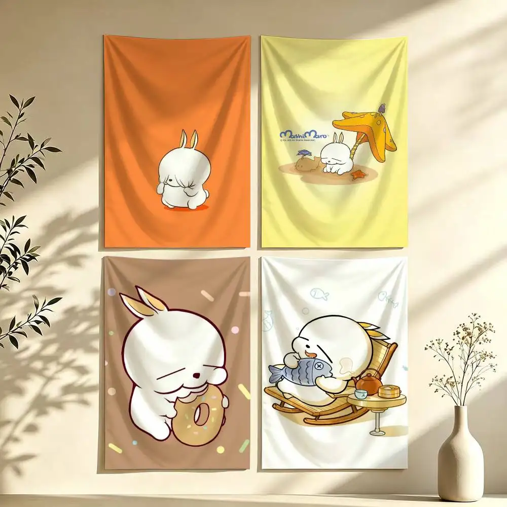 Korea Cute MashiMaro Flag Digital Printing Banner for Garage Wall Out Door Decoration