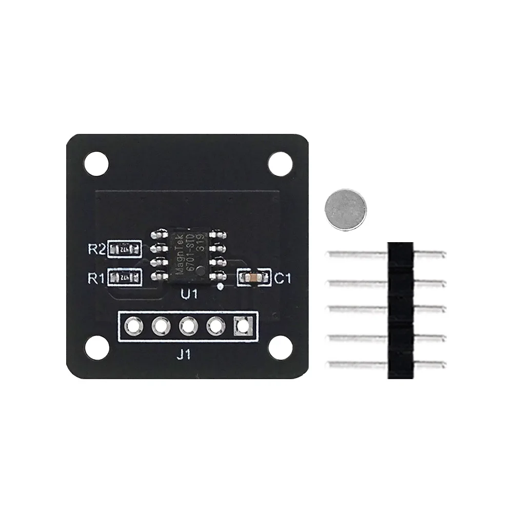 MT6701 Magnetic Encoder Magnetic Induction Angle Measurement Sensor Module 14bit High Precision Replacement for AS5600