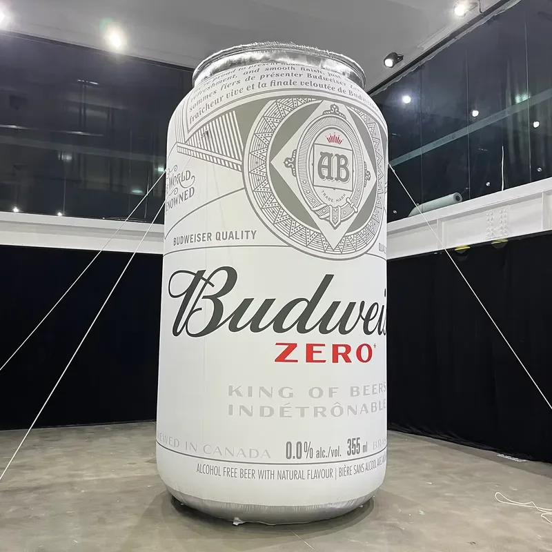 15FT Branded Outdoor Inflatable Advertising Beer Can Blow up Bottle Customized Giant Airtight Inflatable Can