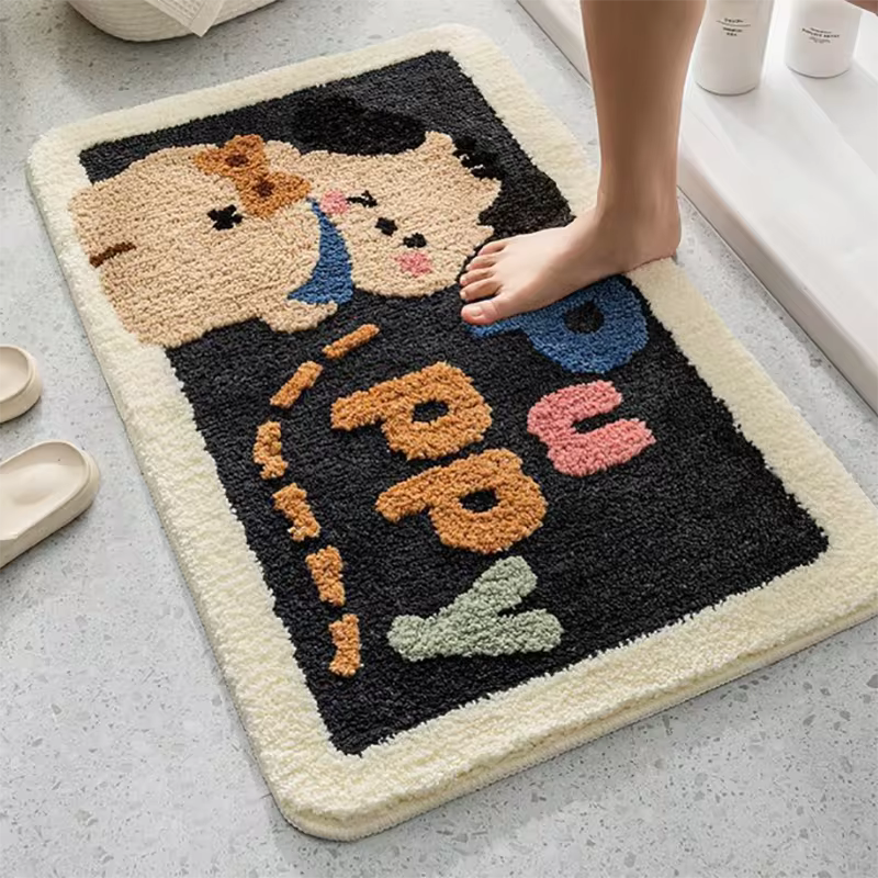 Tapis de Bain Antidérapant HOGLIGHT - Douceur Absorbante