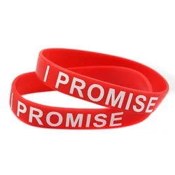 1 PC I Promise Sport Silicone Bracelet Basketball Bracelet for Men or Women Printed Logo Bangle 9 Colors