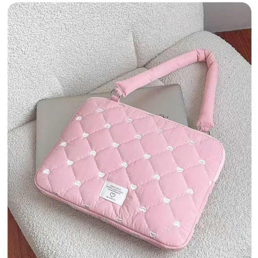 

Girlish 15.6inch Laptop Bag Shoulder Straps Shockproof Laptop Case Lightweight Large Capacity Ultrabook Cover Briefcase