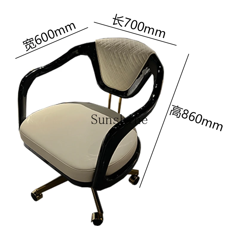 Italian light luxury desk postmodern design high-end writing desk villa mansion study office