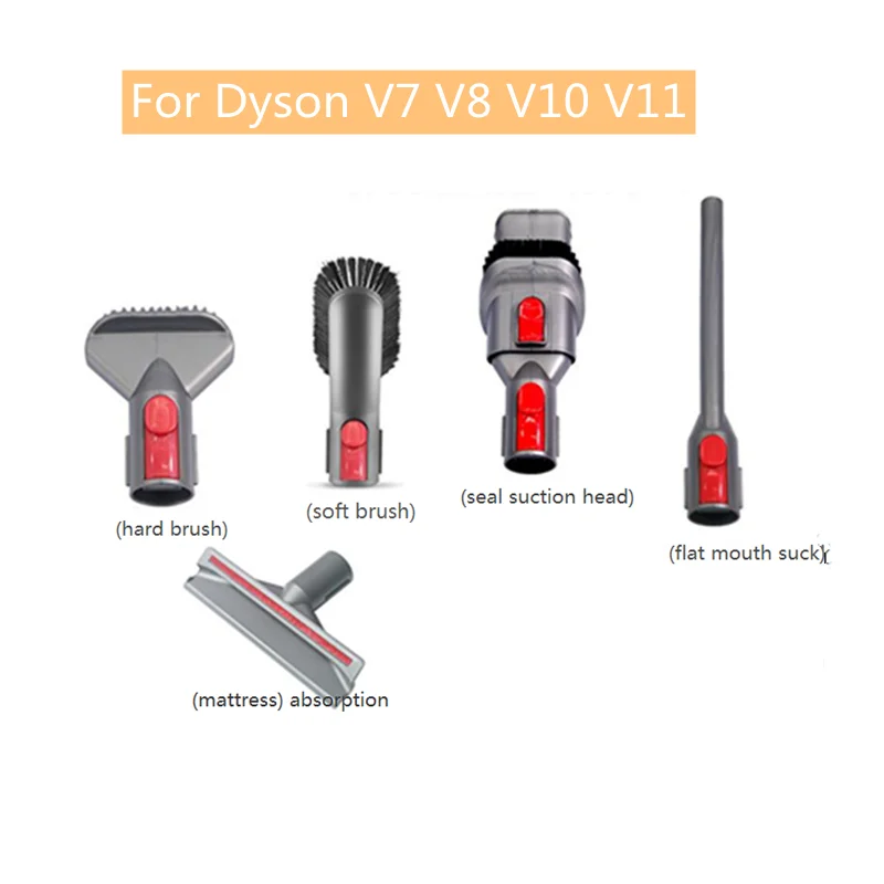 Vacuum Cleaner Flat Mouth Slot Suction Head Mattress Suction Sofa Suction Soft Brush For Dyson V7 V8 V10 V11