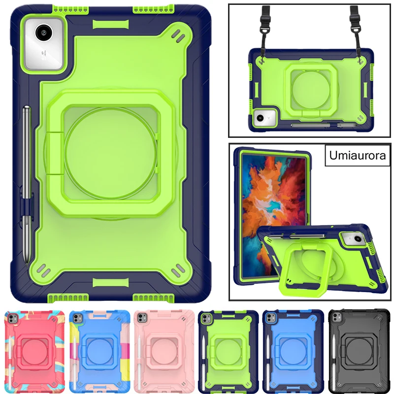 

For Lenovo Idea Tab M11 11 inch Xiaoxin Pad 11" 2025 TB336FU TB335FC TB330FU Shockproof Tablet Case Pull Ring Stand Armor Funda