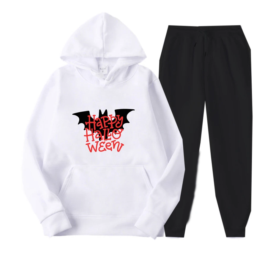 

2025 Red bat graffiti print suits Street Style Men Hoodies Casual Spring And Autumn Fashion Pullover Sweatshirt for Daily Wear