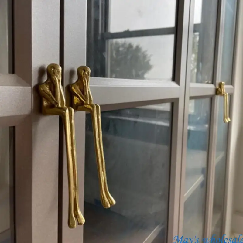 7pcs Door Handle for Interior Doors Bedroom Kitchen Door Pulls Fire-proof Door Handle Cabinet Handle Hardware 448A
