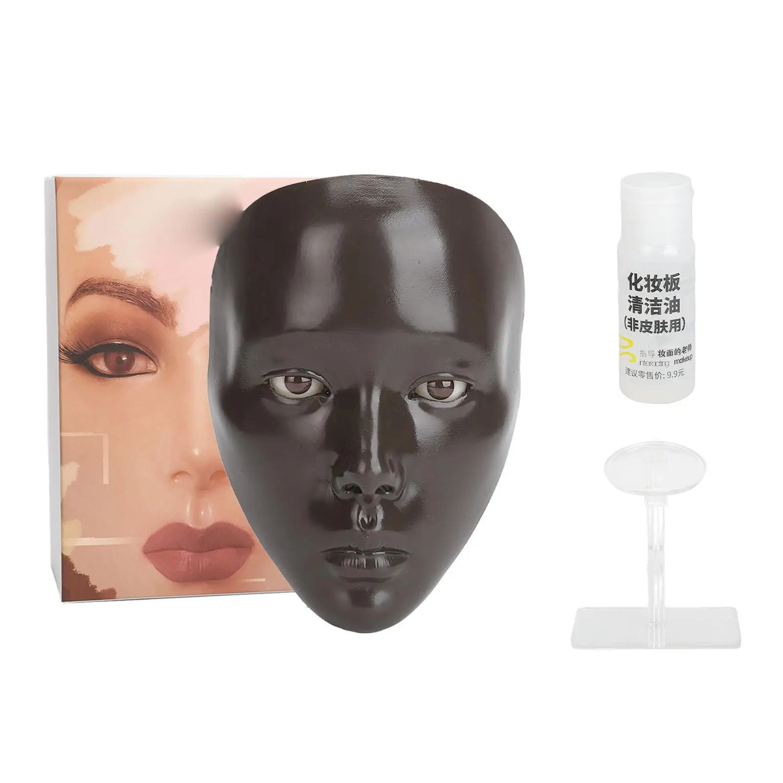 

5D Plastic Full Face for makeup Practice Board Stand Tool Kit for Trainers & for home Use