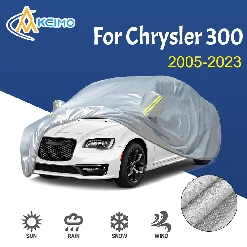 

190T Car Cover Outdoor Sunshade Snow Sun UV Protection Four Seasons Car exterior accessories For Chrysler 300 2005-2023