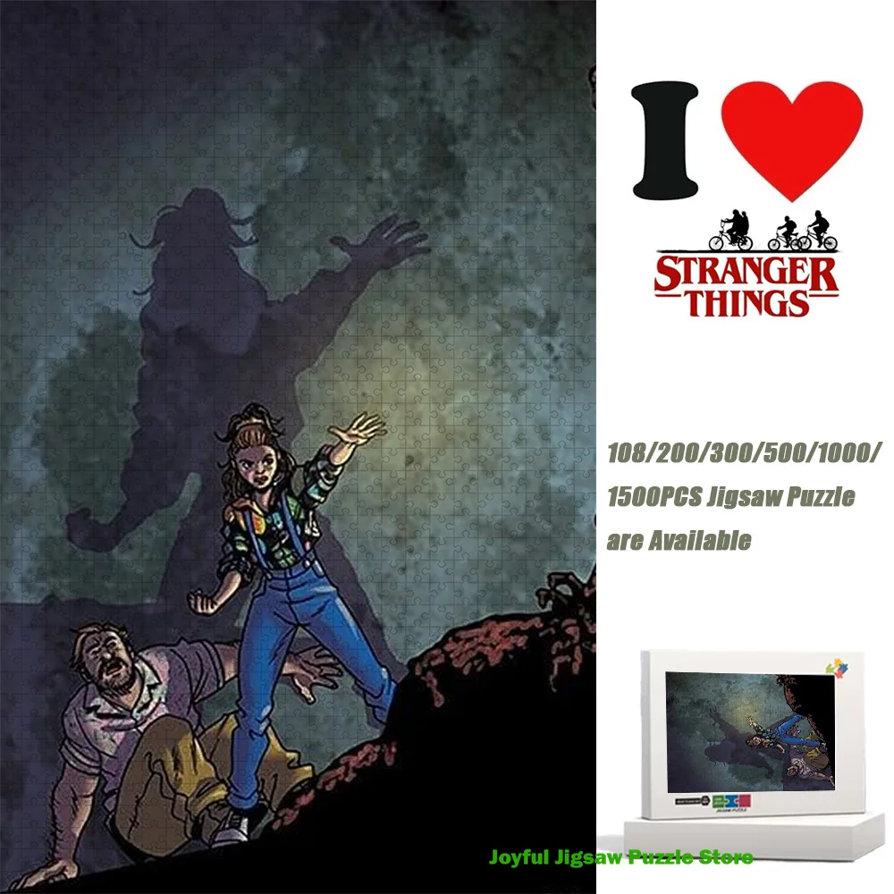 

Stranger Things Jigsaw Puzzle Max VS Vecna Puzzle Decompression Toy Educational Diy Puzzles Gift Unisex Gift with Box Home Decor