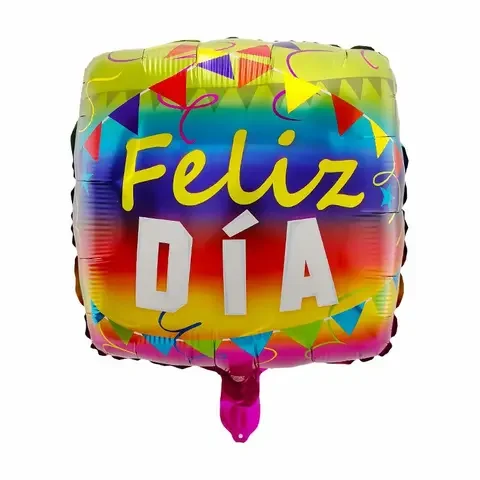 

10Pcs 18inch Spanish Feliz Dia Foil Balloon Happy Birthday Party Decoration Adult Wedding Round Helium Baby Shower Kids Globos