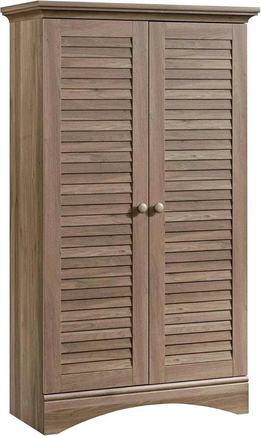 

Harbor View Storage Pantry Cabinet, L: 35.43" x W: 16.73" x H: 61.02", Salt Oak finish