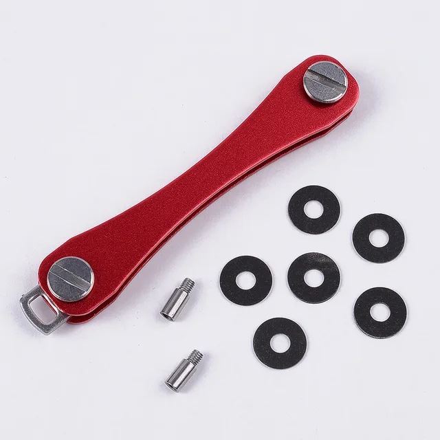 Zaczep do klucza ze stopu aluminium narzędzie EDC na zewnątrz metalowy klucz organizator carteras organigastos breloczek luksusowe etui key organizer