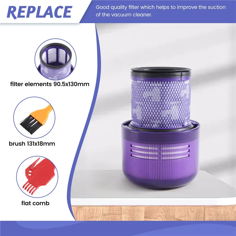 3 عبوات، مرشحات لجزء استبدال دايسون V11 طقم مرشح الفراغ لجزء فلتر دايسون-A58E