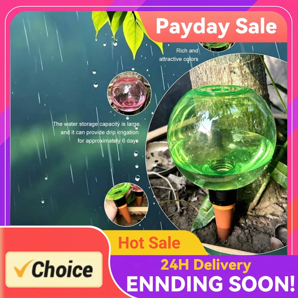 1/4pcs Drip Irrigation System Automatic Plants Water Dispenser 500ml Transparent Watering Bulbs for Indoor/Outdoor Plants