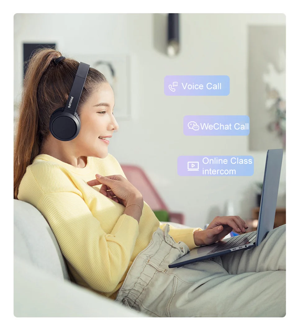 Philips TAH4105 Kabelgebundener 3,5-mm-Gaming-Kopfhörer, HiFi-Stereo, zusammenklappbar, praktische Kopfhörer, Online-Unterricht, Bildung, Lern-Headset – Detail 8