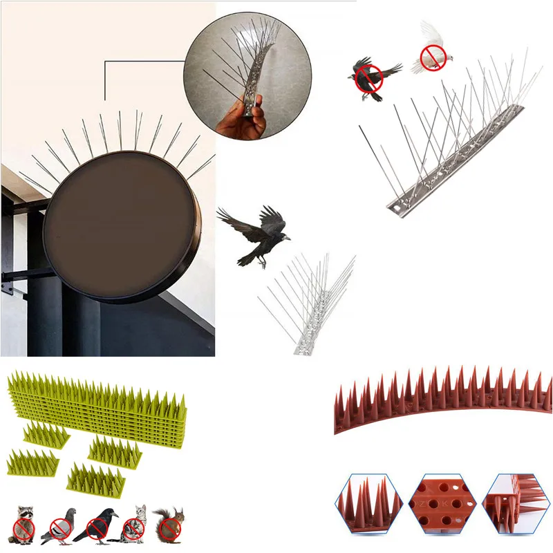 

1pc Bird Repeller Bird Pigeon Spikes Anti Bird Anti Pigeon Spike For Getting Rid Bird Thorn For Orchard Balcony Farms