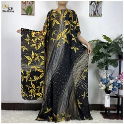 2023 Fashion Print Islam turchia allentato elegante Femme Robe New Silk Oversize abbigliamento donna africana Dubai Dashiki Abaya formato libero