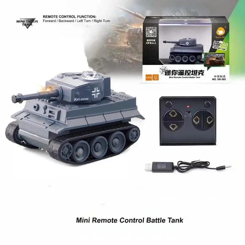 Xmas Mini RC Tank 4Channel Battle Military Crawler Shooting Radio Controlled Electronic ourdoor Toy Tank for Kids Gift Wholesale