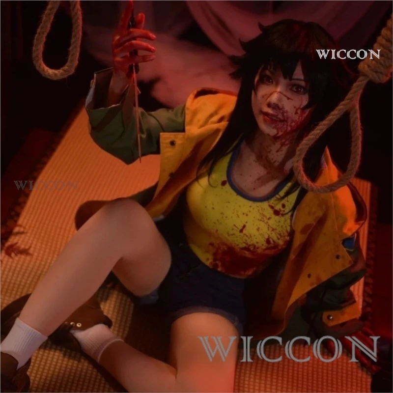 

Костюм для косплея Serizawa Chiemi, куртка, топ с лямкой на шее, шорты, пояс, униформа для ролевых игр, Хэллоуин, Рождество, карнавал, полный комплект
