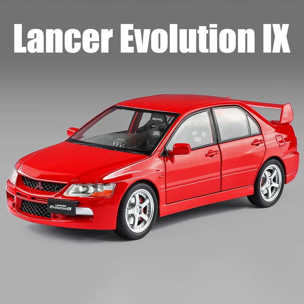 

Масштаб 1:24 Lancer Evolution IX M3, модель уличного автомобиля, игрушка, звук, свет, амортизация, модели спортивных автомобилей, коллекционные декоративные подарки