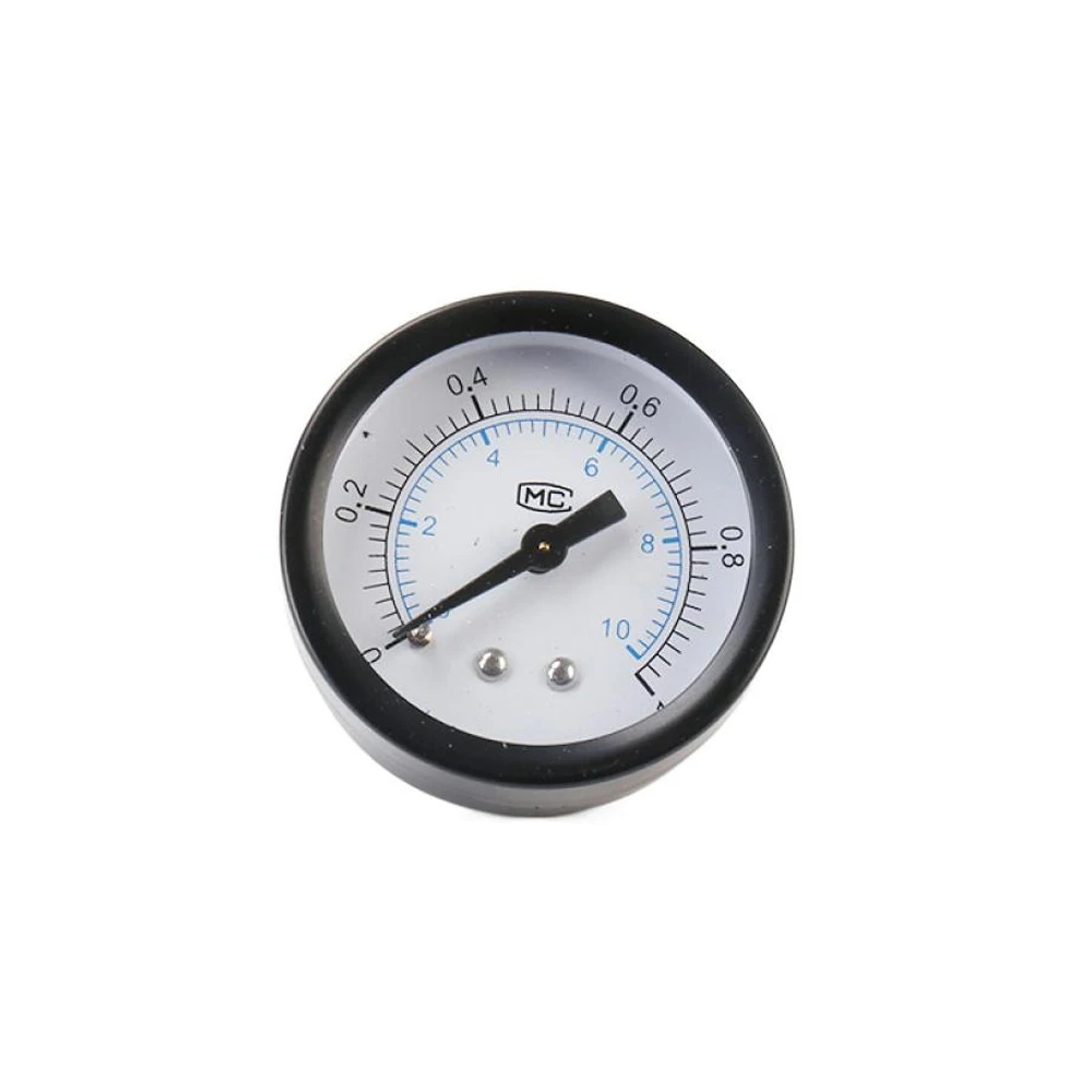 

Mini Low Pressure Gauge Back Mount 1/4" Thread Pressure Gauge 0-1Mpa Shatter-proof Pressure Gauge for Fuel Air Oil Water