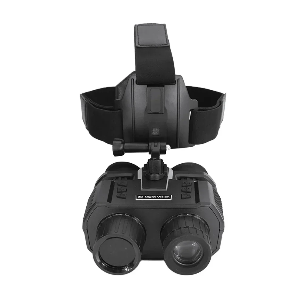 Helmet Mounted Night Vision Goggles for 100% Darkness Naked Eyes 3D Display Tactical HD Digital Infrared Hunting