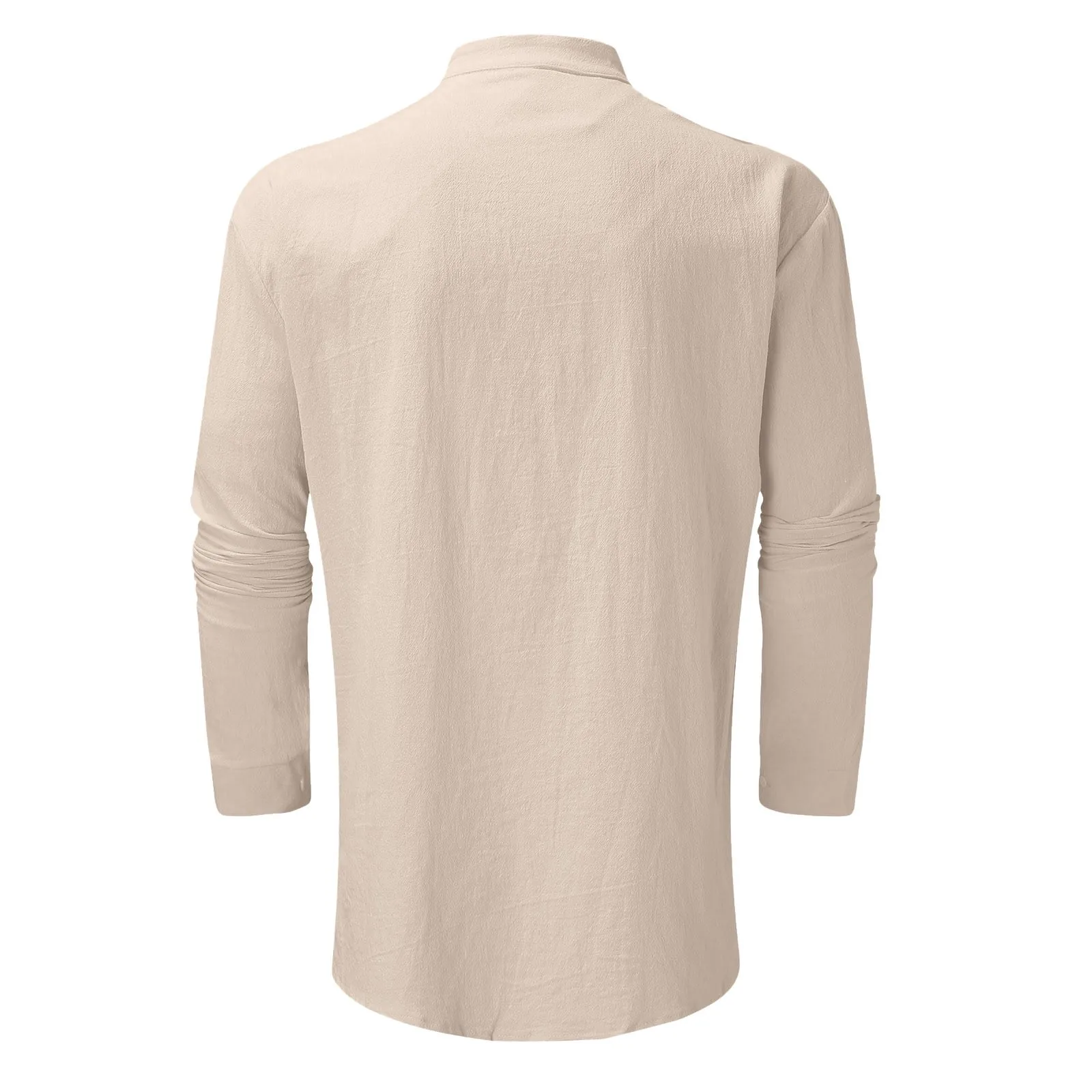 Męska moda Casual topy koszula prosta wygodna w jednolitym kolorze kołnierzyk z kołnierzem na guziki Top z długim rękawem Top męska brązowa koszula