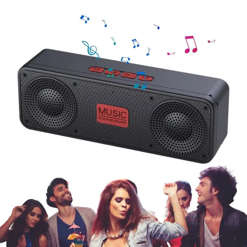 Портативная Беспроводная колонка с глубокими басами, Портативная колонка, портативная Водонепроницаемая Беспроводная колонка с усиленными басами 5.0 для дома