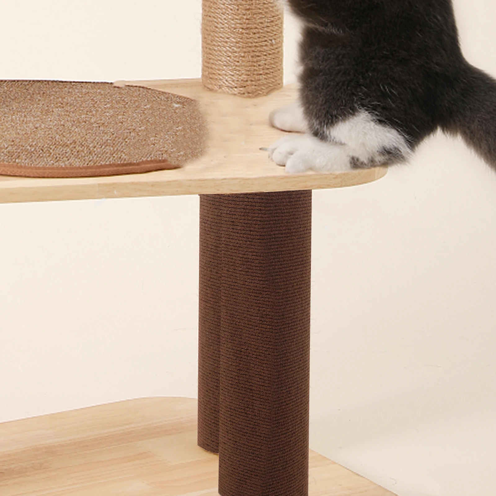 

Kitten Self-adhesive Carpet Pad Scratching Posts for Indoor Cats Polyester Replacement