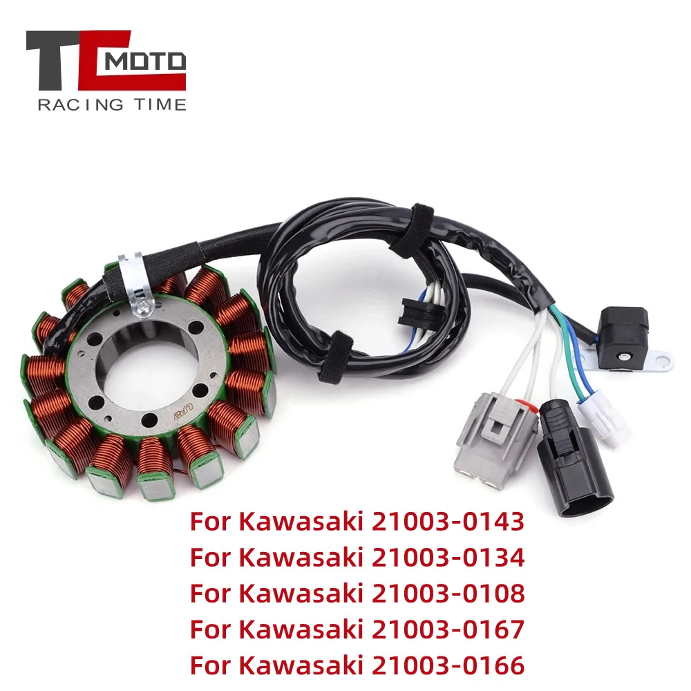 

Motorcycle Generator Stator Coil For Kawasaki 21003-0143 21003-0134 21003-0108 21003-0167 KVF750 Brute Force 750 4X4i EPS Camo