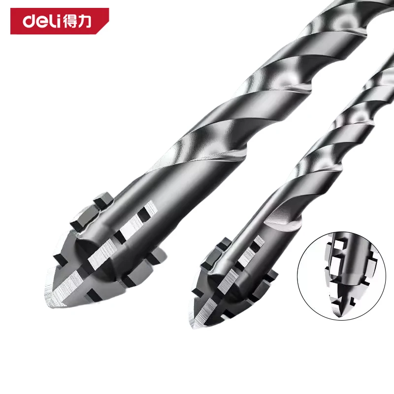 

DELI 6/8mm Serrated Drill Bits Set High Strength Special Serrated Twist Bits For Concrete/Tile/Glass Drilling Tools bits