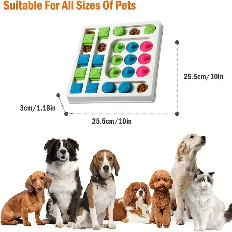 Dog Puzzle Toys Slow Feeder Interactive Increase Dogs Food Puzzle Feeder Toy for IQ Training Mental Enrichment Dogs Puzzles Game