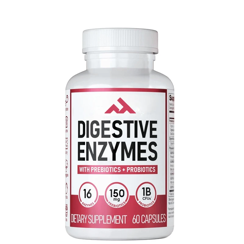 

Digestive Enzymes - A Variety of Enzymes, Organic Prebiotics, and Probiotics That Promote Digestion and Intestinal Health