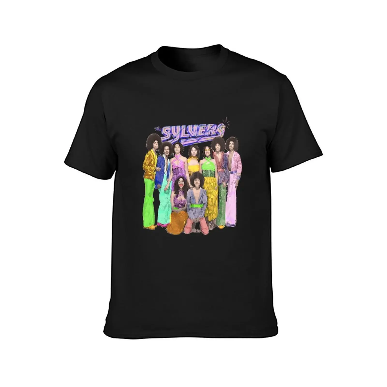 THE SYLVERS SHOWCASE FLUORESCENT T-Shirt aesthetic clothes anime clothes Men's cotton t-shirt