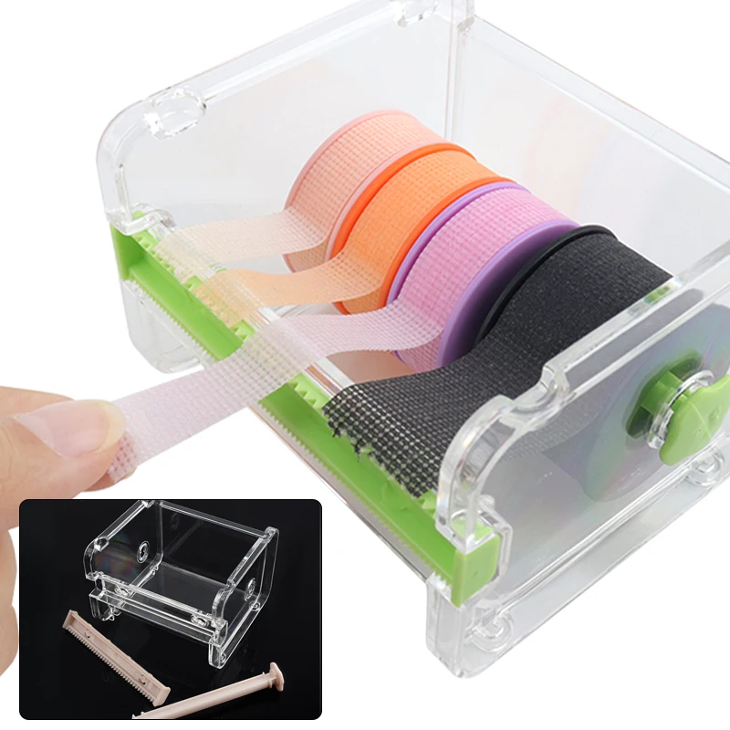 

Eyelash Extension Tape Cutter Desktop Paper Non-woven Tape Holder Base Adhesive Grafting Lash Acrylic Tape Cutting Makeup Tools